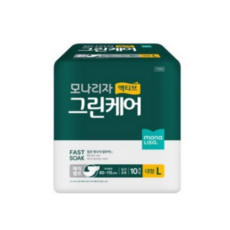 모나리자 남녀공용 액티브 그린케어 성인기저귀, 10개입, 3개, 대형