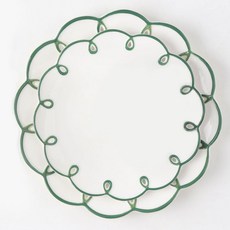 플레이팅 꽃모양 접시 세트 브런치 디저트 플라워 그릇, 그린, 접시R 1개+접시L 1개, 1세트