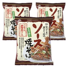 SokenSha 日式炒麵, 3個, 111.3g