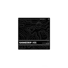 ShineTrip山趣 戰術等高線野餐墊 可機洗雪花絨面料 送收納袋, 逐暮黑