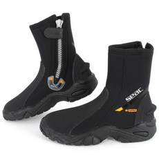 쎄악섭 SEACSUB 프로HD 스킨스쿠버 프리다이빙 해루질 부츠 잠수신발, 250, 검정