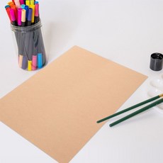 50개 크래프트 카드지 갈색 두꺼운 종이 DIY 공예 재료 스크랩북 초대장 빈 명함