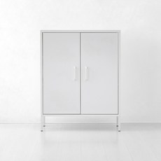 마켓비 MKB 캐비넷 모던세로중 2문 수납장 8001015, 다크그레이