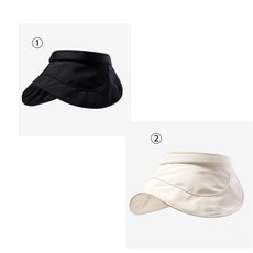 브이핏 웨이비 패브릭 바이저 돌돌이 선캡 모자 UPF50 2종/등산모자남녀공용/골프모자스타일/골프모자땀흡수패드/골프모자캡/골프모자썬캡/썬캡모자/자외선차단캡/썬캡골프모자/햇빛차단모자, 2, 모자:2