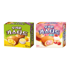 카스타드 오리지널 + 딸기 생크림 2종세트, 24g