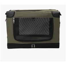 애완동물 차량용 이동 캐리지 투명 강아지 카시트 가방 메쉬 창문형 켄넬 용품, gr n