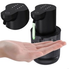 자동 거품 비누 400ML 센서 적외선 디스펜서, Liquid Black