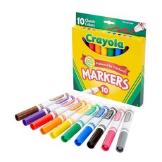 크래욜라 브로드 라인 마커 클래식 색상 각 10개, Crayola 브로드 라인 마커 클래식 색상 각 10개