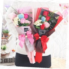 수국 캔디 부케 졸업식 꽃다발 사탕 부케 재롱잔치 기념일 선물 핑크 레드 리본 포장 조화, 수국캔디부케 레드