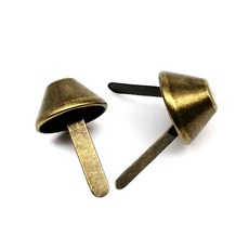 리벳 플랫 합금 고강도 50pcs 금속 두 다리 피트 피어싱 스터드 스파이크 스팟 네일 가죽 공예 가방 핸드백 지갑 바닥 보호 DIY 수리, antique brass, antique brass