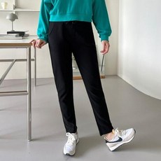무지 여성 세미 바지 트레이닝 팬츠 츄리닝 짐웨어 (36130830)