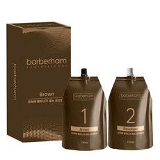 바버함 브라운 새치 염모제 크림 순한 흰머리 셀프 커버업, 1개