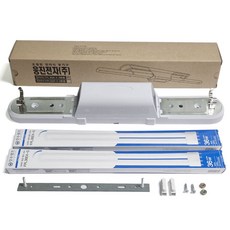 FPL 36W 2등용 초절전 전자식 등기구 삼파장 형광등 일자등 트윈등, 1세트, 등기구 단품+형광램프 2개