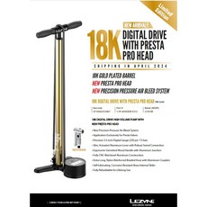 LEZYNE 2024年 18K 限量 電子表打氣筒, 1個