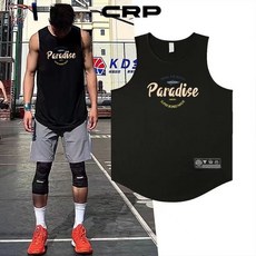 美式街頭籃球訓練背心：無袖網眼透氣速乾運動上衣，夏季休閒健身首選