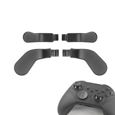 Xbox One 엘리트 컨트롤러용 4Pcs 컨트롤 패들 시리즈 2/엘리트 2 코어 금속 빨간색, Black, 1개