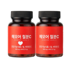 고함량 철분 비타민C 배합 식물성 비헴철 여성용 철분제 임산부 생리통 추천 변비 없는 캡슐 라이프플러스, 2박스, 90회분