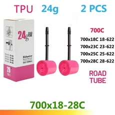 RideNow T 자전거 내부 튜브 700C 23 25C 26 27 35 37 40 47 도로 어 MTB 카메라 29x1.75 1.95 pneu, 03 85mm, 01 Presta 밸브, 07 24g 700x18-28C 2pc