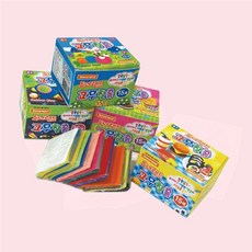 고무찰흙 15색 찰흙 클레이 쏙템, 1개