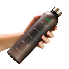 HiBi Hydration Pro 1000ml BPA 타임 마커 포함 워터 병 스포츠 수통 의료 등급 수지