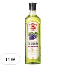 해표 포도씨유, 900ml, 14개