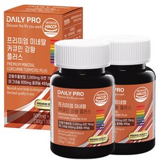 데일리프로 프리미엄 미네랄 커큐민 강황 플러스, 60정, 2개