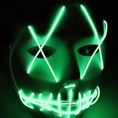 스윗리빙 할로윈 LED XOXO 가면, 그린
