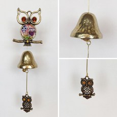 황동 문종 출입 현관 커플부엉이그림 1종 풍경 도어벨 84100ea 1(PC)