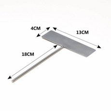 스텐 뒤집개 부침개 도구 스크레이퍼 갈퀴 계란전 번철 팬 안 묻히고 전 파전, 스텐 스몰 플랫 써레