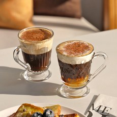 러델 손잡이 콘파냐 커피잔 고블렛잔 155ml 2종 택1, 1개, B타입