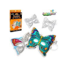 MB7 3D 컬러링 울리 나비 마스크 2개입 아동미술만들기