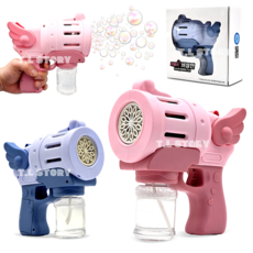 비눗방울 자동 버블건 10구 러블리버블텐 LED 버블건 비누방울총 야외놀이 장난감 어린이집 답례품 유치원 선물 판촉, 1)_블루, 1개