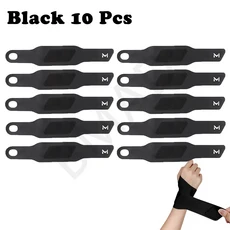 울트라 얇은 스포츠 손목 보호대 피트니스 랩 힘줄 칼집 통기성 압력 보호, 색상: 10. Black 10 Pcs