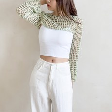 [hrcDIY] 네트 볼레로 코바늘 여름 가디건 비치웨어 애니코튼실 (동영상제공), 05 라이트핑크