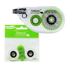 [위니즈] 바르네 화이트 수정 테이프, 1세트, 본품 1개 + 리필 2개