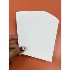 Fion B6/A6 映畫卡 300磅 50張 微壓光美術紙 禪繞畫 卡片 酷卡 手卡 閃卡 教具 映畫象牙卡, 1個, 7.5x13cm-50張