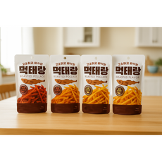 바삭바삭 다이어트 간식 먹태랑(매콤고추맛 + 달콤버터맛 ) / 온가족 간식 맥주안주, 4개, 30g