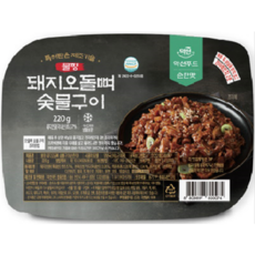 [약선푸드] 리얼숯불 순한맛 죽염 돼지오돌뼈(냉동), 220g, 2개