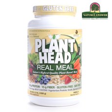 GENCEUTIC NATURALS 無麩質素食高蛋白小麥沖泡粉, 香草, 1050克, 1個