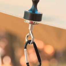 야외 활동 자석 고리 랜턴 컵 소품 거치 장치 카라비너 방식 텐트 타프 부착, 1개, 캠핑 자석걸이2X5.5cm