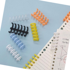 칼루즈링 색상랜덤 제본 6공 바인더 클립 링 미니 스프링 1개, 본상품