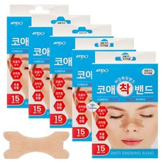 아텍스 코애착밴드 비강확장밴드 15매입, 5개