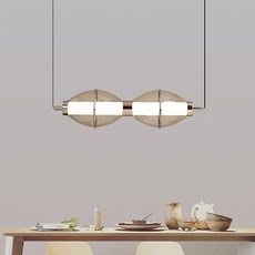 LED 25W三色變光吊燈，簡約現代風格，多種空間適用，節能省電, 啞黑電鍍法國金、茶色