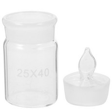 뚜껑이 있는 유리 계량 캔 50Ml 실험실용 정밀 계량병 샘플링 시약병 전문 기기