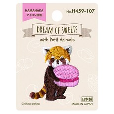 【YUBU】HAMANAKA 日本製 精緻刺繡燙布貼, 1個, H459-107