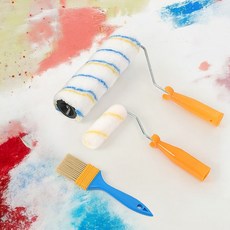 컬러마켓 페인팅 도구 3종세트(4P/블루), 1개