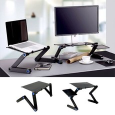 노트북 거치대 테이블/각도조절 태블릿 노트북책상 스탠드 받침대 독서대 접이식홀더 눕서대, 플러스블랙, 상품선택