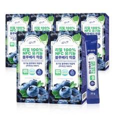 [드림이음] 리얼 100% NFC 착즙 유기농 블루베리 스틱, 6박스, 20g