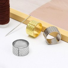 대박수미마켓반지형 골무, 1개, 골드