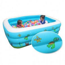 도모아 INTIME풀장150cm 베란다 풀장 발펌프세트 물놀이 간이수영장 가정용 유아 어린이 키즈, 상세페이지 참조
